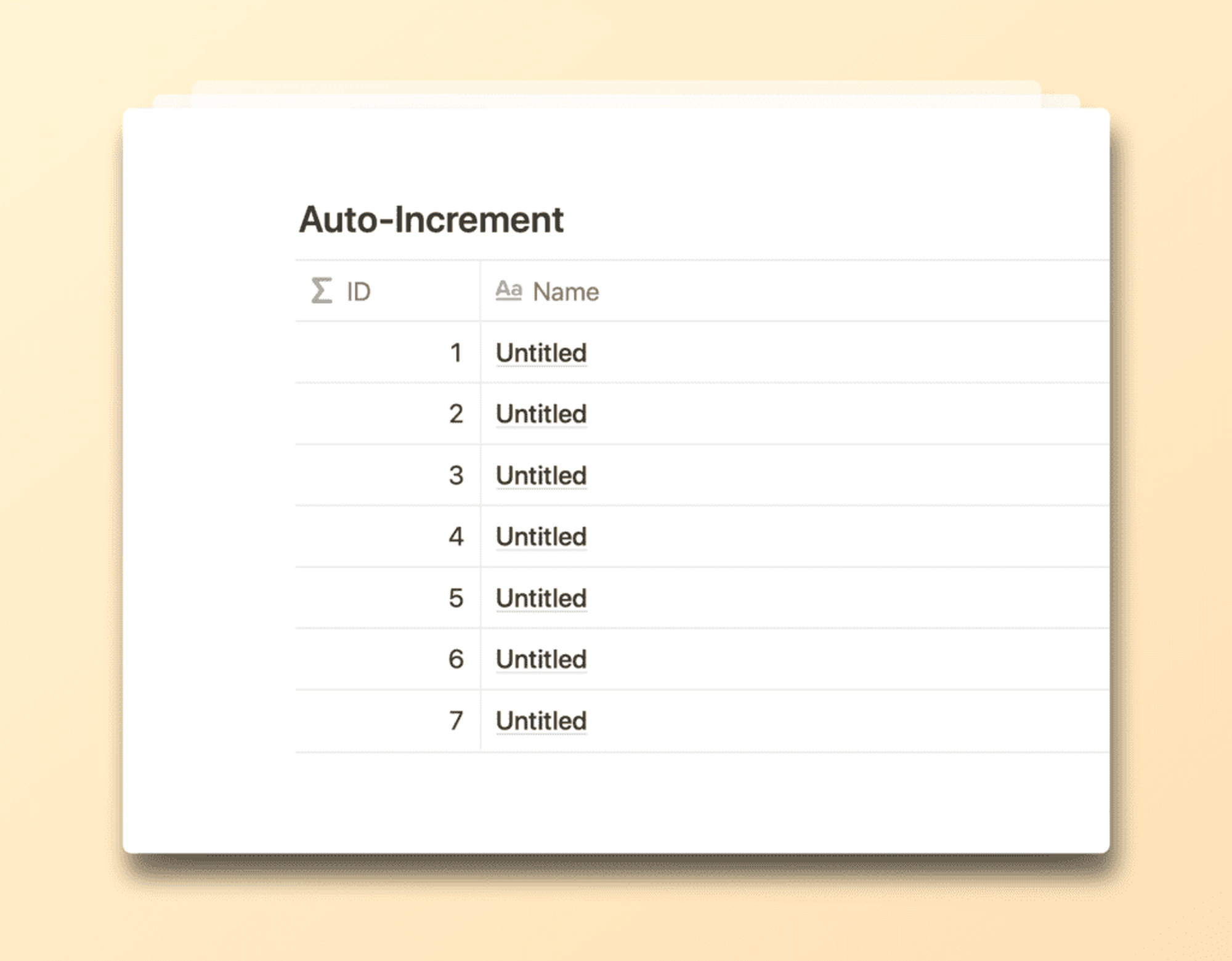 Auto-Increment Table Row IDs in Notion | Notion Things